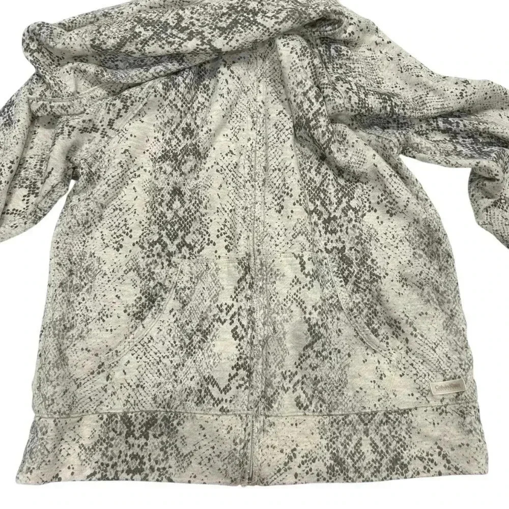 Calvin Klein winter white snake skin hoodie size M - Picture 3 of 8